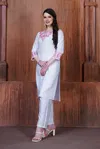 Anokhi By Rasili Nx Heavy Rayon With Chikankari Embroidery Work Kurti With Bottom Wholesale Suppliers In Mumbai